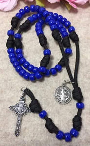 St. Benedict Catholic Rosary, Paracord Rosary, Durable Rosary - Handmade - Picture 1 of 4