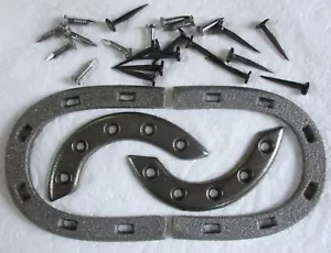 British Army:"AMMO BOOT HEEL & TOE PLATES"(With Fixing Nails/Screws, Sizes 9-10) - Picture 1 of 3