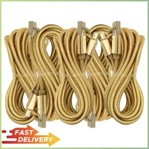 5 Pack Micro USB Cord Fast Charging Cable For LG Motorola Samsung Android Phones - Picture 1 of 8