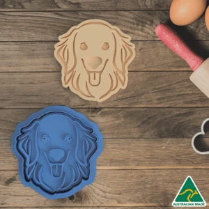 Golden Retriever Cookie Cutter And Embosser Stamp - Bild 1 von 5