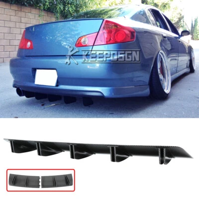 Alerón difusor de parachoques trasero de carbono 32" para Infiniti G35 G37 sedán aleta de tiburón Foto 1 de 4