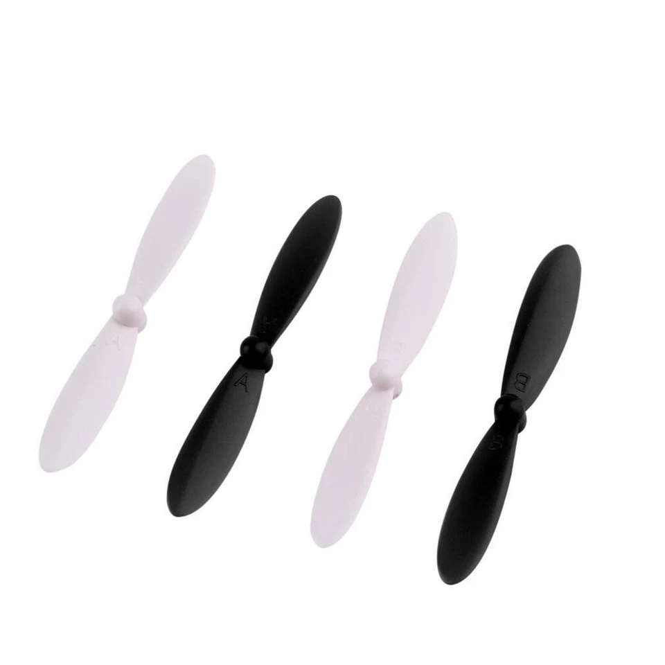 4 Propeller Rotorblätter für Hubsan X4 H107 X4 H107C (Camera) schwarz, weiß - Bild 1 von 1