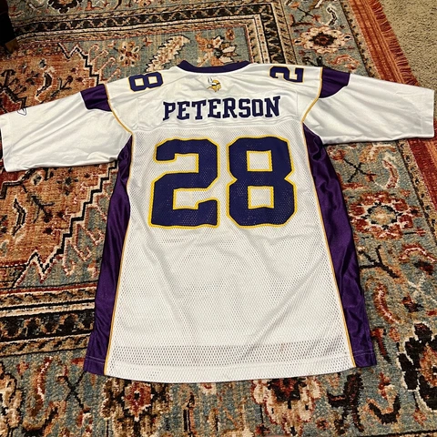 NFL Reebok On Field Minnesota Vikings #28 Adrian Peterson Jersey Size M Cover