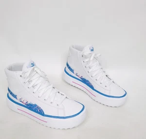 Sneaker Puma donna Kaia Mid Top bianco blu taglia 8,5 plateau morbida schiuma - Foto 1 di 8