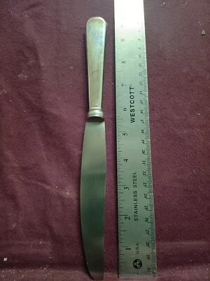 Vintage German 800 Silver HUGO SANDIG DINNER KNIFE 10"   NO MONOGRAM - Image 1 of 4