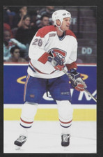 2000/01 Montreal Canadiens KARK DYKHUIS Team Issued Hockey Postcard
