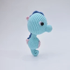 Baby Sea Horse Crochet Handmade Amigurumi Stuffed Toy - Picture 1 of 3