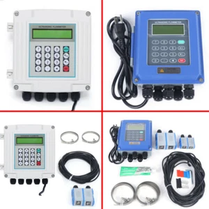 Wall-Mounted Ultrasonic Flowmeter TUF-2000SW TUF-2000B W/ TM-1 TS-2 Transducer - Picture 1 of 36