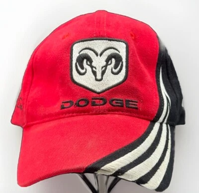 Gorra de béisbol Chase Authentics NASCAR Bill Elliott Dodge Ram roja negra con tirantes Foto 1 de 4