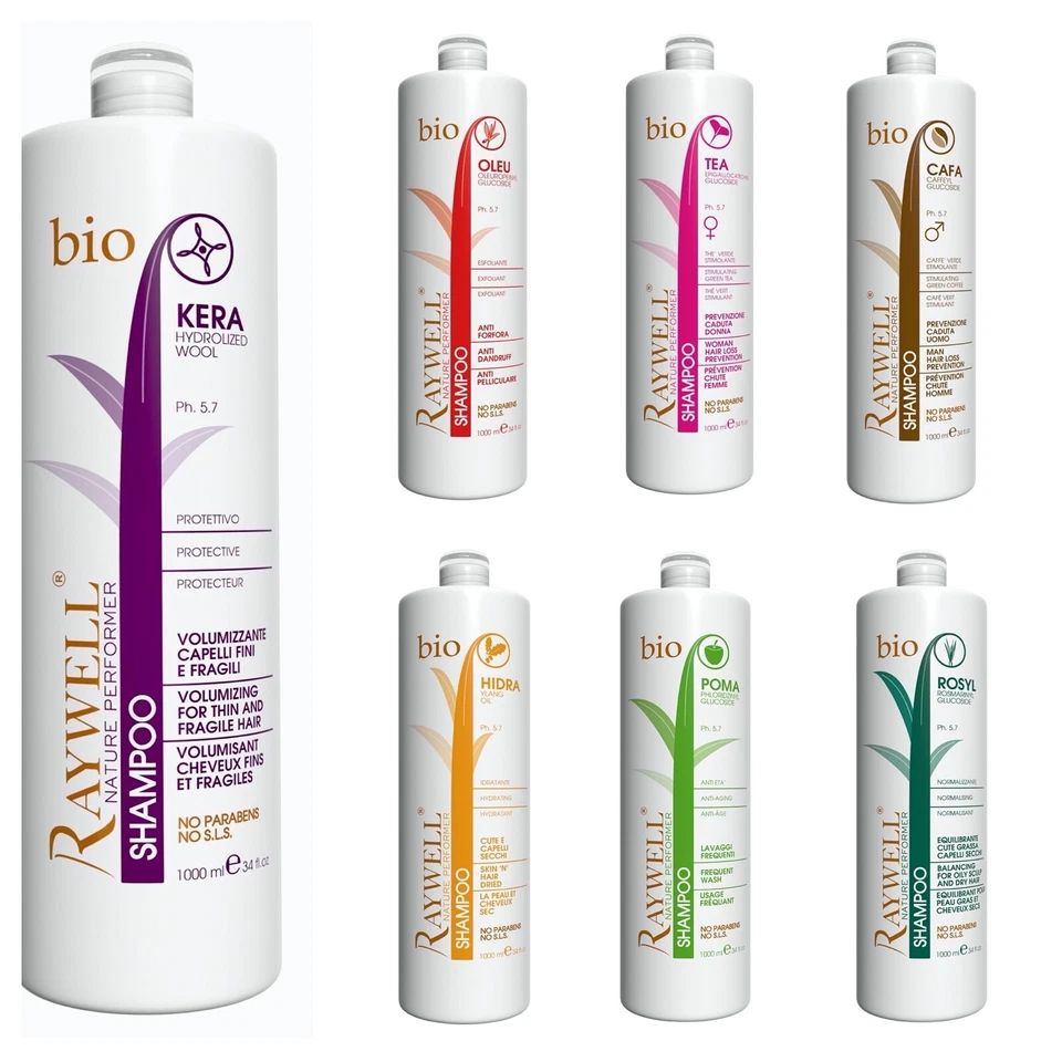 Raywell Shampoo Keratin Anti Haarausfall Schuppen trockenes Haar fettig Volumen