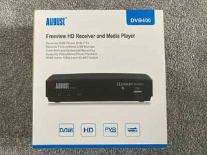 Freeview HD Receiver and Media Player 1080p (August DVB400) - Picture 1 of 3