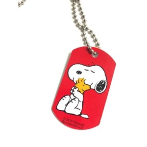 Peanuts Snoopy Woodstock Dog Tag Necklaces - Picture 1 of 7