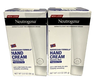 (2x) Crema de manos con fragancia Neutrogena 2,0 oz. Fórmula noruega - ¡Sin fragancia! Foto 1 de 4