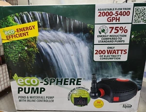 Alpine Corporation Eco-Sphere Energy-Saving 5400GPH Pond Pump with Controller - Picture 1 of 11