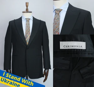 PAL ZILERI ZILLI Maker WOOL Peal Lapel Tuxedo Jacket Blazer Smoking 50IT 40US/UK - Picture 1 of 10