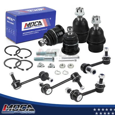 8x Front Rear Sway Bar Link Ball Joint Set for Chevrolet GMC Buick Saab Isuzu - Изображение 1 из 4