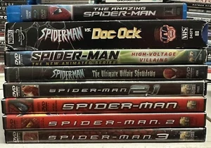 Spider-Man 8 Movie lot ~ Dvd Bluray VHS ~ 1 2 3 Villians Doc Ock - Bild 1 von 1