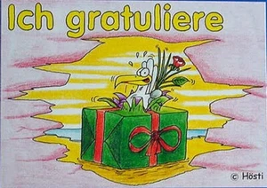 Lustige Postkarte Ich gratuliere Möwe Geburtstag witzig - 8181 - Bild 1 von 1