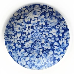 Set of 5 Vintage B. Altman Japanese Hand Painted Blue & White Porcelain Saucers - Picture 1 of 8