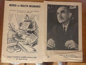 Oregon Democrat Senator Wayne Morse for President 1960 brochure pamphlet (JFK) - Imagen 1 de 1