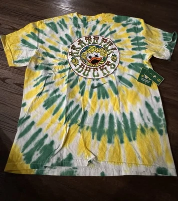 Nike «Утка и розы» благодарный Орегон утки галстук краситель футболка большой новый - Изображение 1 из 4