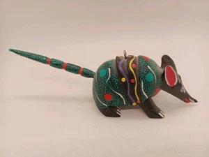 ARMADILLO OAXACAN "ALEBRIGE" HOLZSCHNITZEREI HANDGESCHNITZT SIGNIERT Magdalena Mendez - Bild 1 von 9