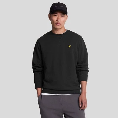 Men's Lyle And Scott Football For All Graphic Sweatshirt in Black - Image 1 of 4