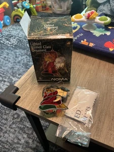 Noma beleuchtetes Buntglas Ornament Engel betend in Box - Bild 1 von 10