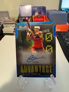 Claire Liu 2024 Topps Graphite Tennis Blue On Card Auto /50 - Picture 1 of 2