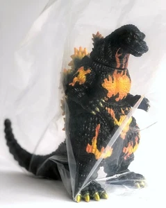 Juguete Godzilla 1995 DesuGoji Marmit Medicom moldeado negro amarillo ardiente pintado - Imagen 1 de 4