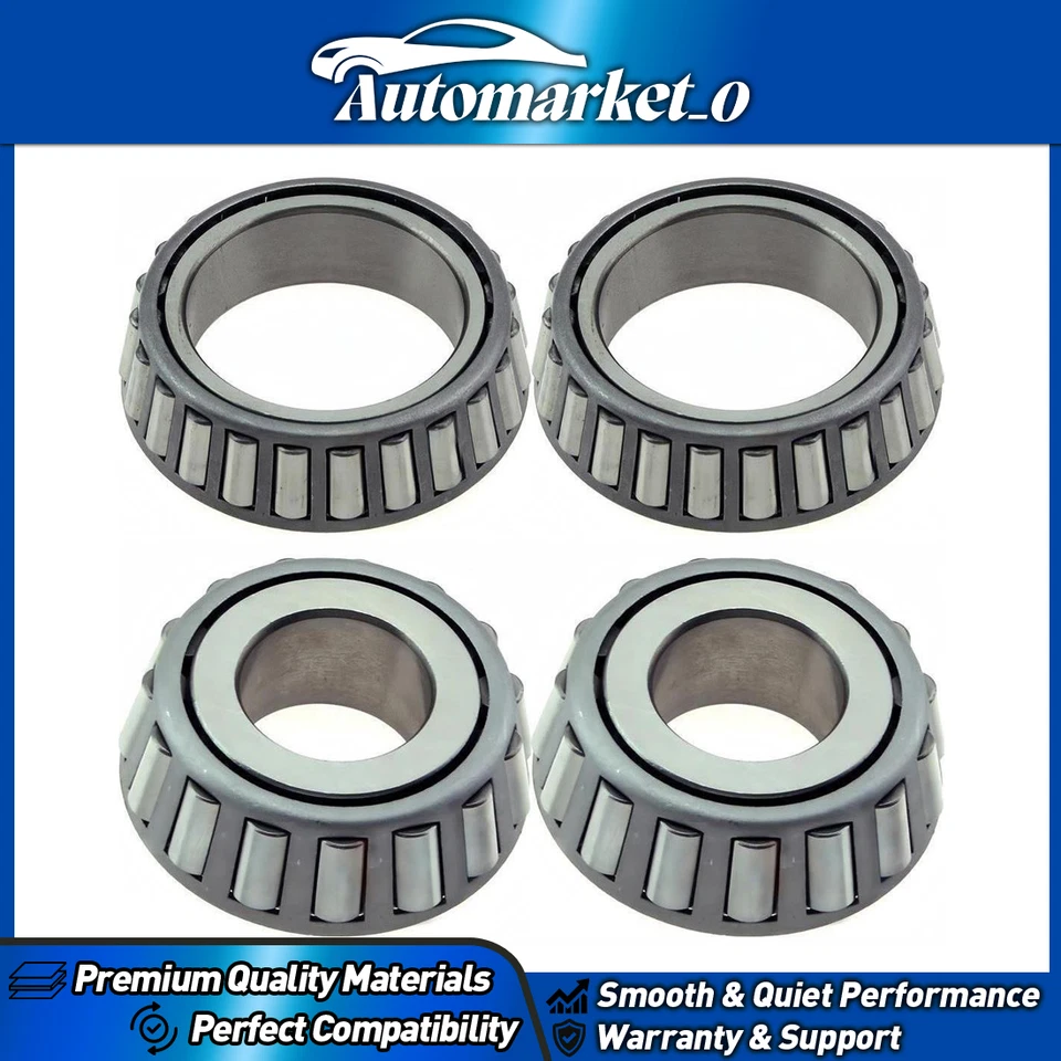 4 cojinetes de rueda delanteros interiores exteriores para Ford E-350 Super Duty 2003 2004 Foto 1 de 4