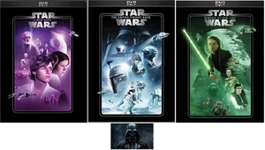 STAR WARS EPISODES 4 FOUR 5 FIVE & 6 SIX 3 DVD Set NEW + Darth Vader Decal - Bild 1 von 5