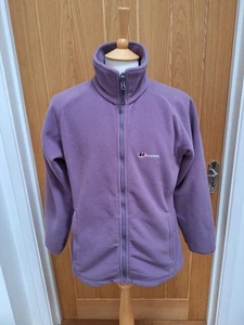 Berghaus Purple Fleece Jacket - Full Zip - Zipped Pockets - Size UK 16 (A1) - Picture 1 of 5