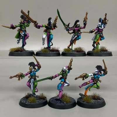 METAL HARLEQUIN TROUPE WARHAMMER 40K 40,000 AELDARI ELDAR GAMES WORKSHOP PAINTED - Image 1 of 3