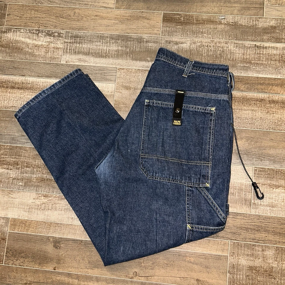 Ralph Lauren Polo Jeans Co Tab Carpenter Men’s Size 34x30 Blue  Vintage Y2K - Image 1 of 4