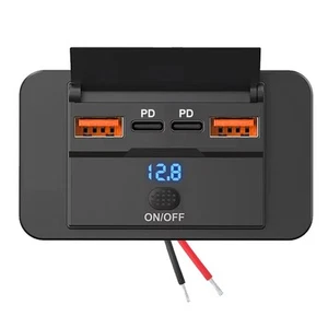 Presa di ricarica USB per auto 12V con 4 porte PD3 0 e per QC3 0 funzioni - Zdjęcie 1 z 23