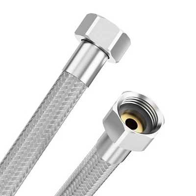 1/2" Brauseschlauch 304 Edelstahl Duschschlauch mit doppeltem Verdrehschutz - Bild 1 von 4