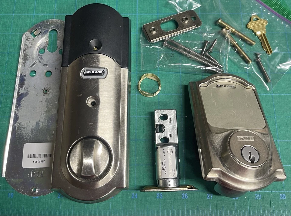 SCHLAGE BE479AA Smart Deadbolt - Níquel satinado - Compatible con Homekit Foto 1 de 1