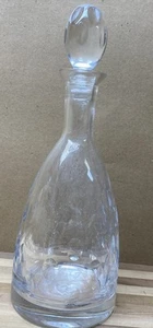 Decantador de vidrio transparente pesado con tapón - Imagen 1 de 6