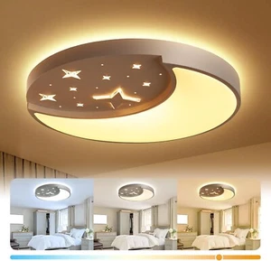 12 Inch Ceiling Light Fixtures, Creative Moon & Star Bedroom Ceiling Lights, ... - Picture 1 of 7