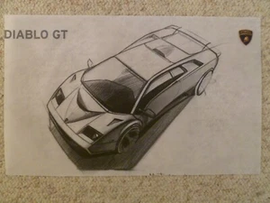 1999 - 2000 Lamborghini Diablo Poster, Print, - RARE!! Awesome Frameable - Picture 1 of 1