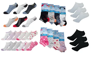 Boys Girls Trainer Socks Children Kids Multicolour School Invisible Sport Summer - Picture 1 of 18