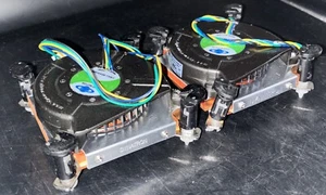 (LOT OF 2) Dynatron DB127515BM-A Cooler Heatsink w/ IEI 19100-000200-00-RS Fan - Picture 1 of 8