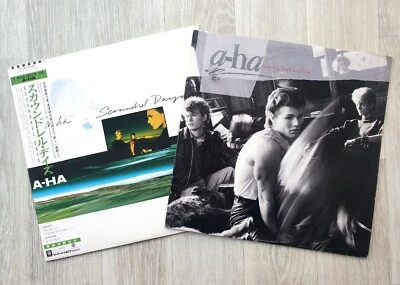 a-ha Lot of 2 LP Hunting High And Low Scoundrel Days w/ Obi - Image 1 of 4
