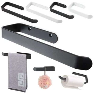 Paper Towel Holder Under Cabinet Wall Mount Rack Kitchen Bathroom Towel Rack - Picture 1 of 14