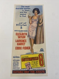 1966 BUTTERFIELD 8 ORIGINAL UNUSED AUS PLAYBILL POSTER 13.5x30 MINTY LIZ TAYLOR - Picture 1 of 4