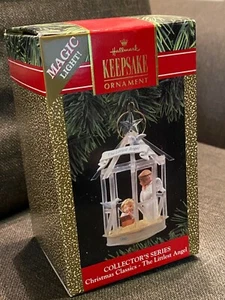 Hallmark 1990 Magic Light Ornament The Littlest Angel #5 Christmas Classics Box - Foto 1 di 4