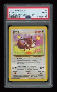 POKEMON Legendary Collection EEVEE 74/110 Comune PSA 9 IN PERFETTE CONDIZIONI Vintage WOTC - Foto 1 di 2