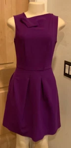 Roland Mouret Antila Purple Wool Crepe Limited Edition Dress *US 2 Neiman Marcus - Picture 1 of 10