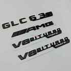 Matte Black Glc63s Amg V8 Biturbo Trunk Emblem Badge Sticker For Mercedes Benz
